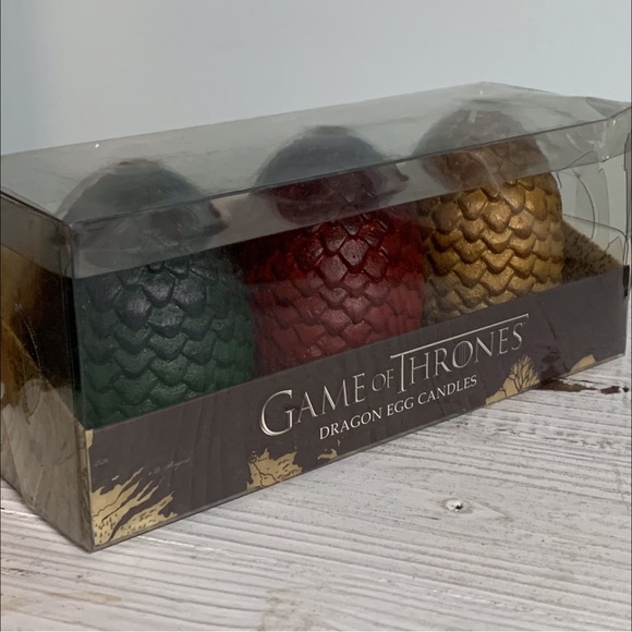 GAME OF THRONES 3 DRAGON EGG CANDLES SET! - Picture 3 of 10